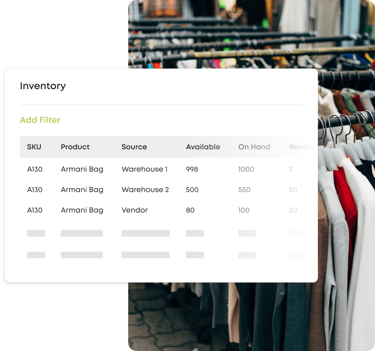 Flexible inventory management